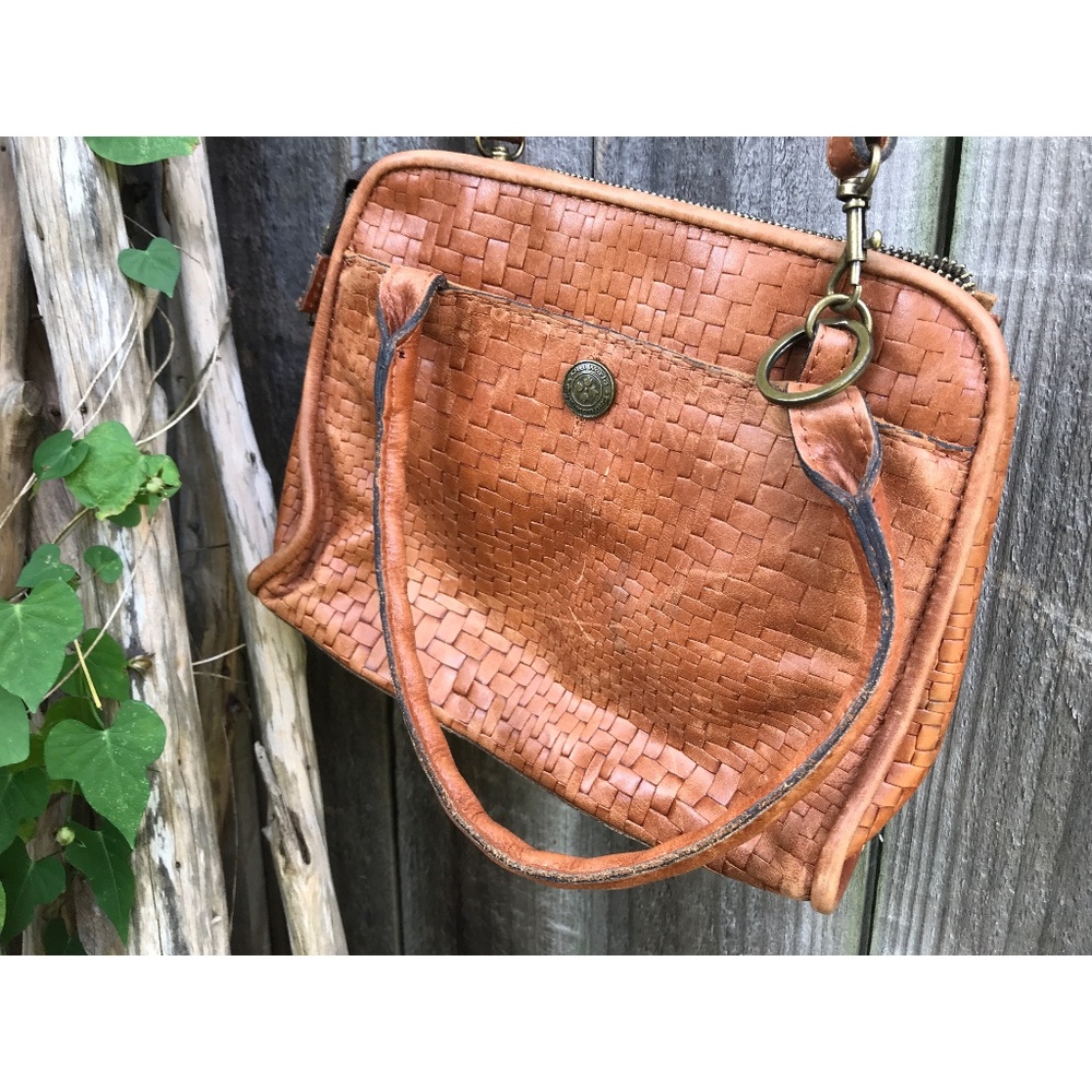 Patricia Nash Braided Leather Crossbody Bag